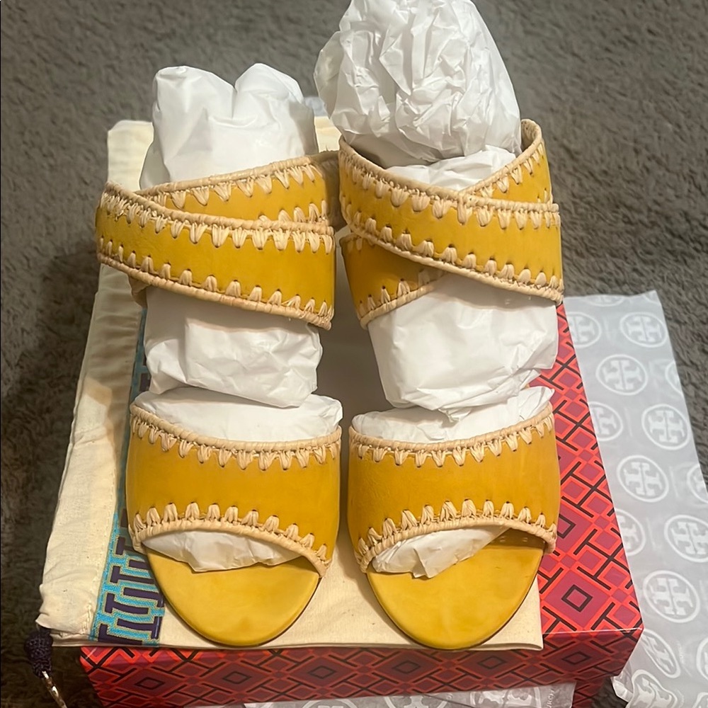 Goldenrod Tory Burch Women's Sandals